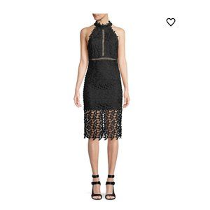 Bardot Black Sleeveless Halter Dress